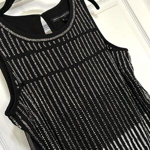 WHBM Beaded and sequined Sleeveless top Sz MP